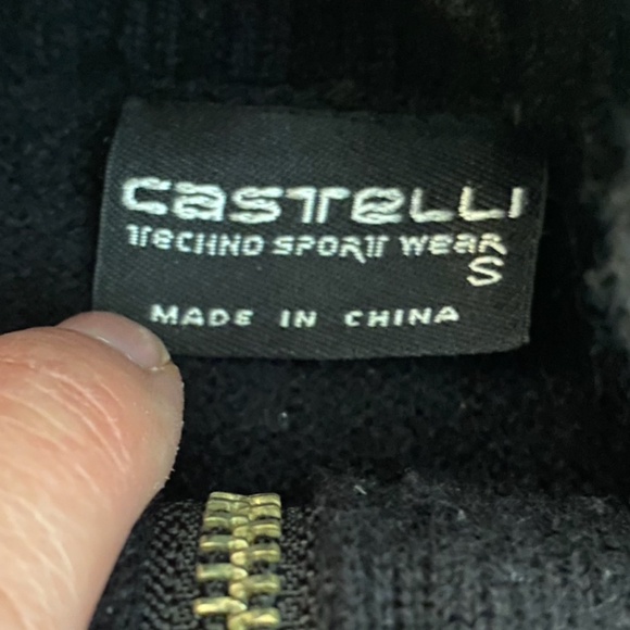 Vintage Castelli Wool Blend Zip Up Men's Sweater Size Small - Picture 7 of 10